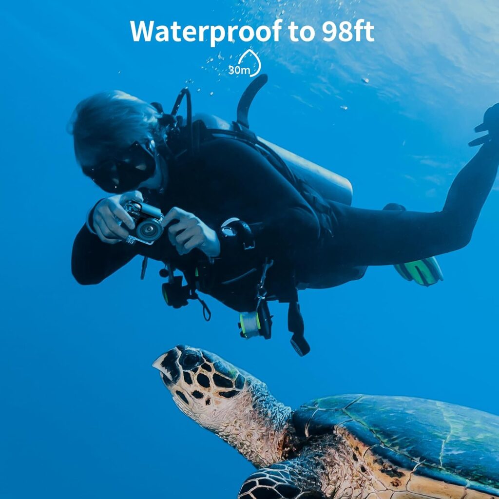 AKASO EK7000 4K30FPS 20MP Action Camera 98FT Waterproof Camera Ultra HD Underwater Camera Support External Microphone with 64GB microSDXC U3 Memory Card (Bundle)