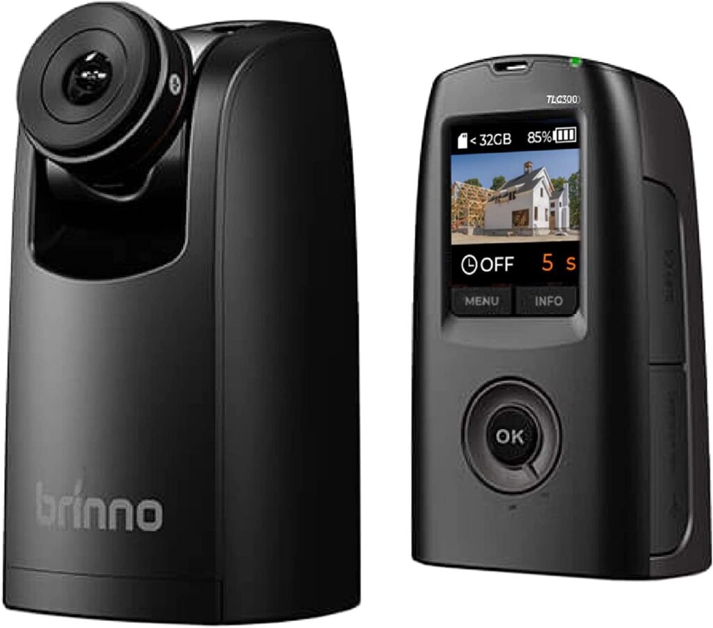 Brinno Time Lapse Camera BCC300-M | Camera Outdoor Construction Jobsite, Plant, Weather Timelapse Camera | LCD Screen, Extended Battery Life, IPX4 Water-Resistant, Wall Mount
