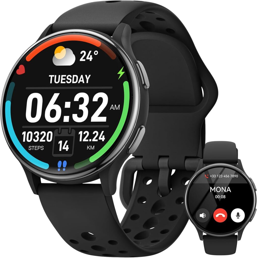 Smart Watches for Women [400+Watch Faces/Calls/Female Health], Waterproof Fitness Tracker Smartwatch for iPhone ＆ Android, Step Tracker Fitness Watches for Women, Heart Rate Monitor, 70 Sport Modes