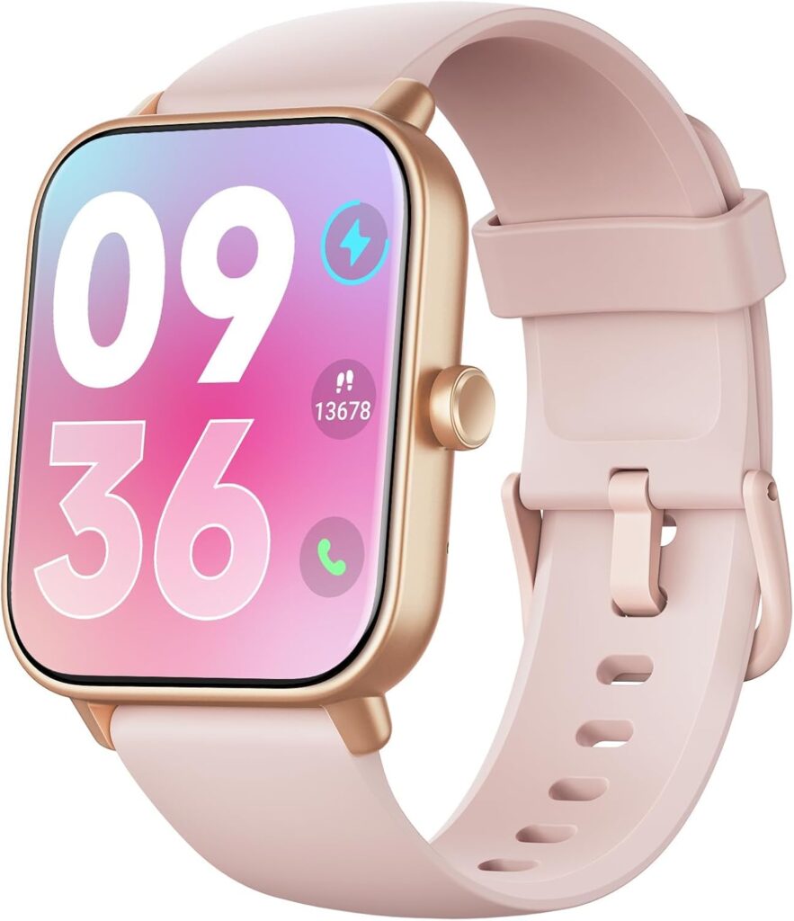 ENOMIR Smart watch for Women Men with Bluetooth Call,Smartwatch with Alexa Built-in,Heart Rate SpO2 Sleep Monitor,5ATM Waterproof,Step Calorie Activity Trackers and Smartwatches for iOSAndroid Phones