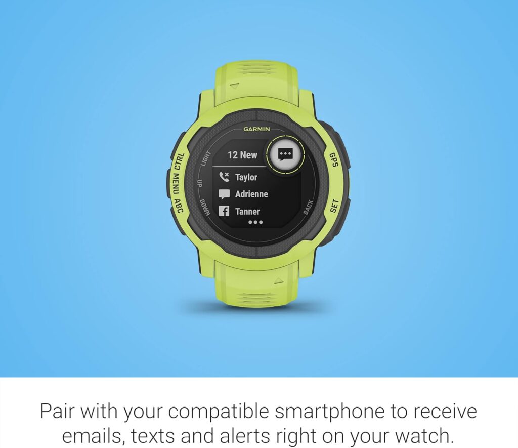 Garmin 010-02626-10 Instinct 2, Rugged Outdoor Watch with GPS, Built for All Elements, Multi-GNSS Support, Tracback Routing and More, graphite