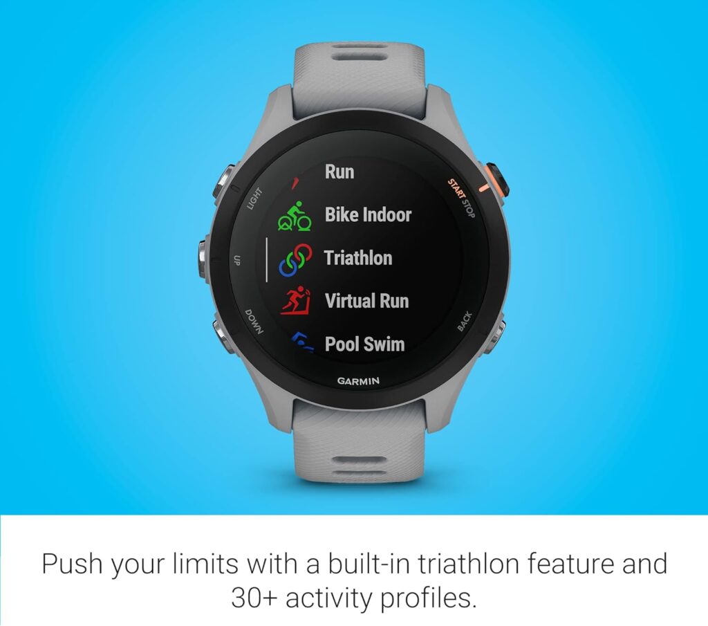 Garmin Forerunner® 255, GPS Running Smartwatch, Advanced Insights, Long-Lasting Battery, Slate Gray