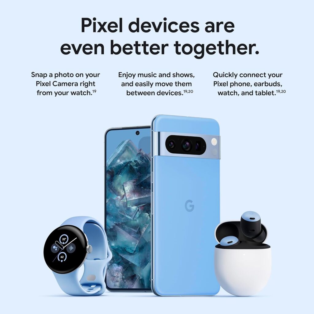 Google Pixel 8 - Unlocked Android Smartphone with Advanced Pixel Camera, 24-Hour Battery, and Powerful Security - Obsidian - 128 GB