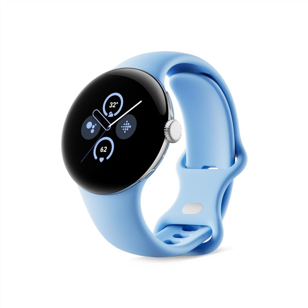 Google Pixel Watch 2 with the Best of Fitbit and Google - Heart Rate Tracking, Stress Management, Safety Features - Android Smartwatch - Matte Black Aluminum Case - Obsidian Active Band - Wi-Fi