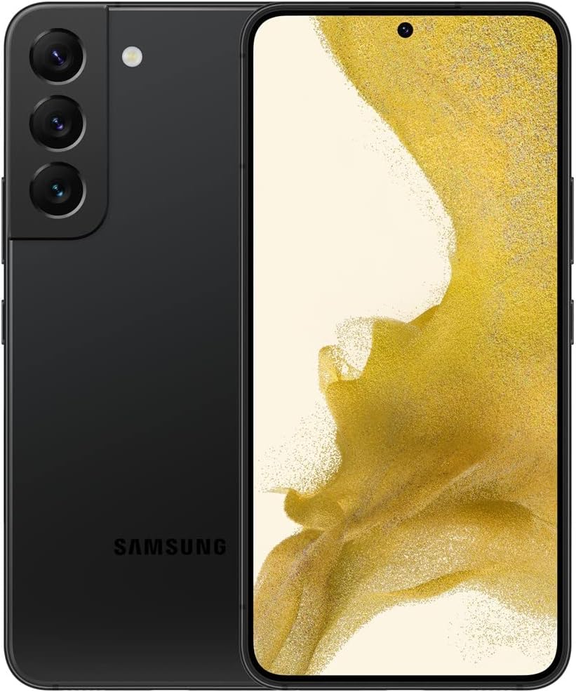 Samsung Galaxy S22 Smartphone, Factory Unlocked Android Cell Phone, 128GB, 8K Camera  Video, Brightest Display, Long Battery Life, Fast 4nm Processor, US Version, Phantom Black (Renewed)