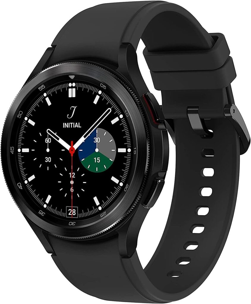 Samsung Galaxy Watch 4 Classic 46mm Smartwatch with ECG Monitor Tracker for Health Fitness Running Sleep Cycles GPS Fall Detection LTE US Version, Black (Renewed)