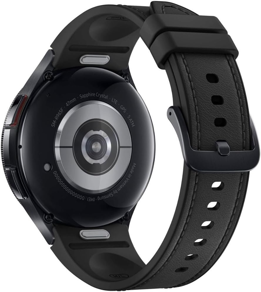 SAMSUNG Galaxy Watch 6 Classic 47mm Stainless-Steel Smartwatch w/ Fitness Tracker, Heart Monitor, BIA Sensor, Bluetooth – Black