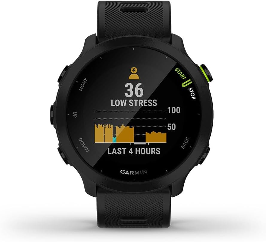 Garmin Forerunner 55 GPS Running Smartwatch, Black